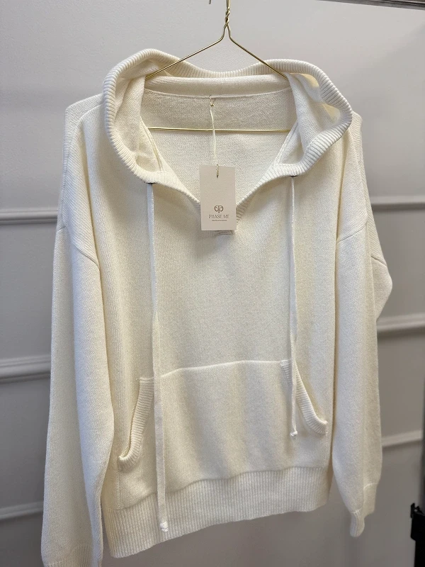 Bluza wełniana z kapturem merino