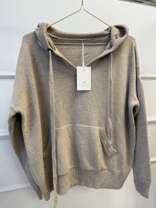 Bluza wełniana z kapturem merino
